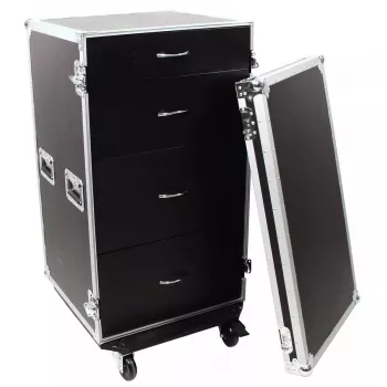 Flightcase Roadinger 30126432 preglejka čierna strieborná 64,5 kg