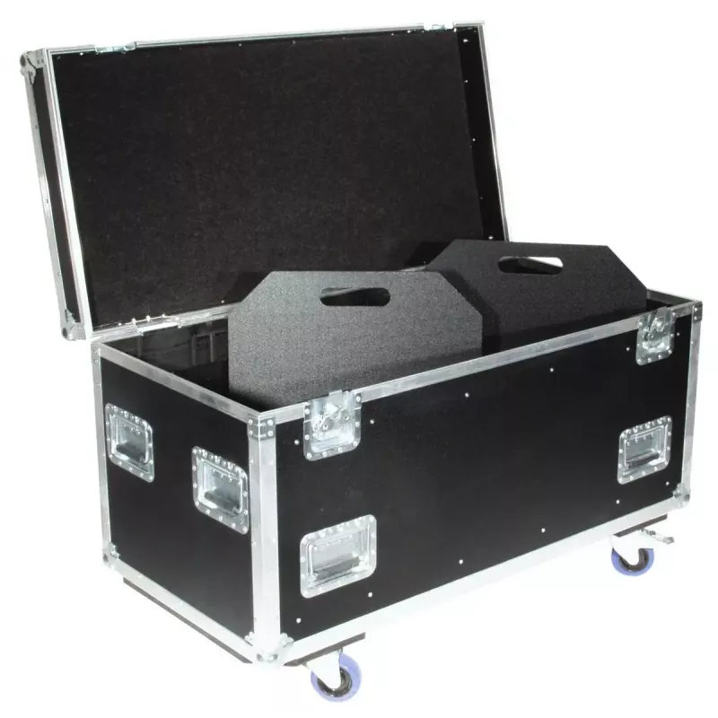 Flightcase Roadinger 30126410 preglejka čierna strieborná 46,5 kg