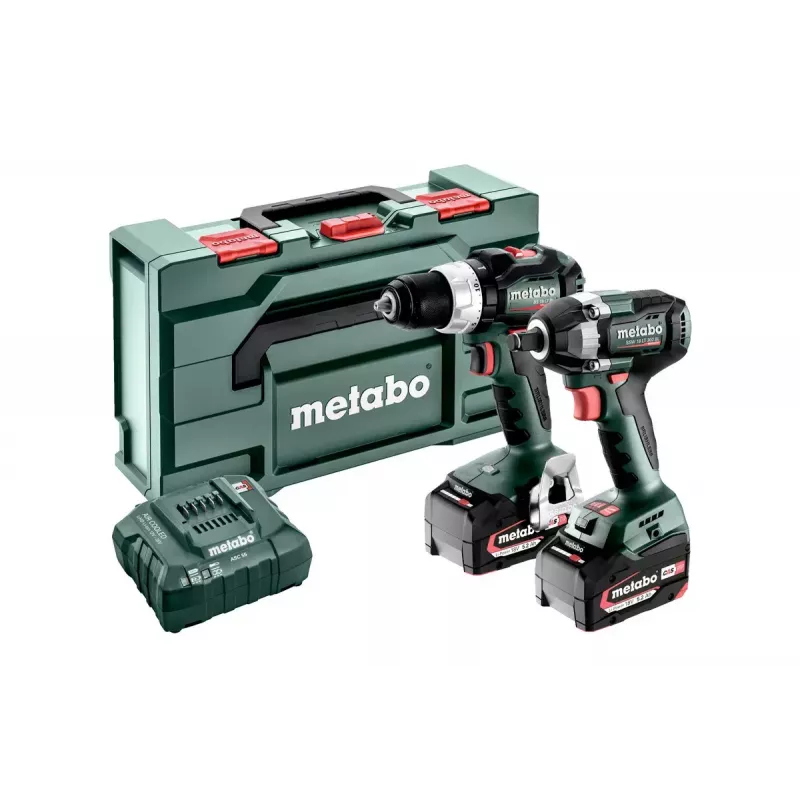 Skrutkovač Metabo SET 2.9.3 18V 2100 RPM čierna, zelená, červená