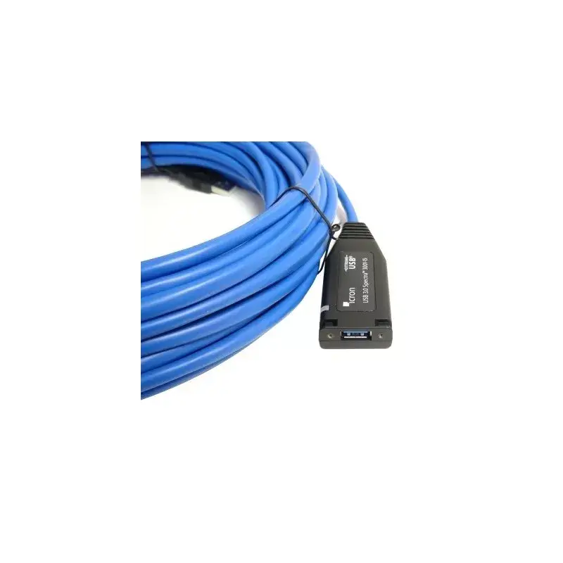 USB kábel Icron 00-00351 USB 3.2 Gen 1 15m USB A čierny modrý