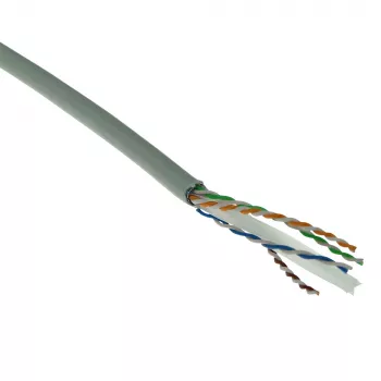 ACT Cat 6 F/UTP inštalačný kábel, PVC, CPR eurotrieda ECA, 24AWG, sivý 500 metrov