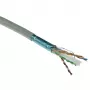 ACT Cat 6 F/UTP pevný inštalačný kábel, PVC, CPR eurotrieda ECA, 24 AWG, sivý, 500 metrov