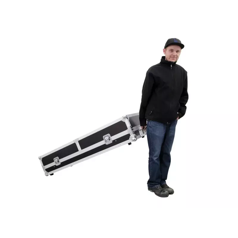 Hardcase Roadinger 30124208 pre DJ stôl preglejka čierny strieborný
