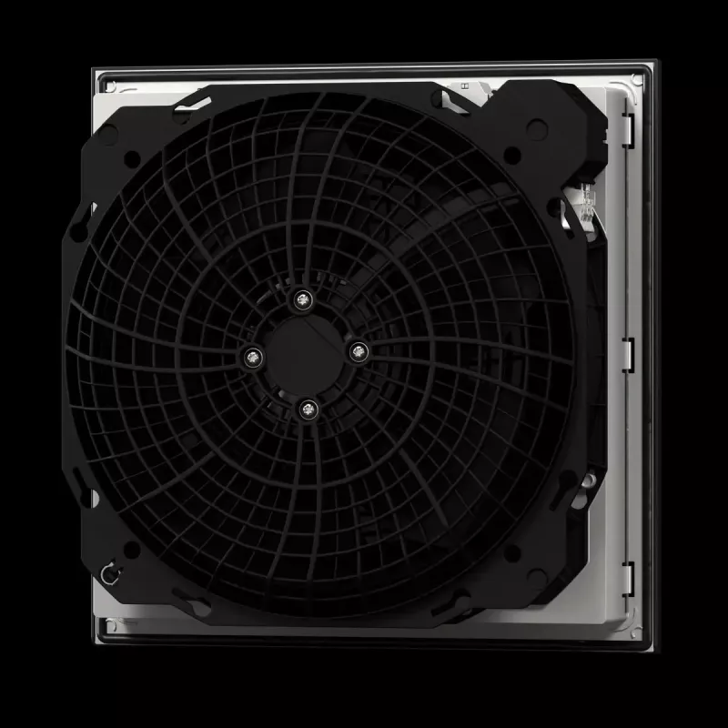 Racková ventilátorová jednotka Rittal 3244.900 — 1 ventilátor, 867 m³/h, plastové puzdro, sivá