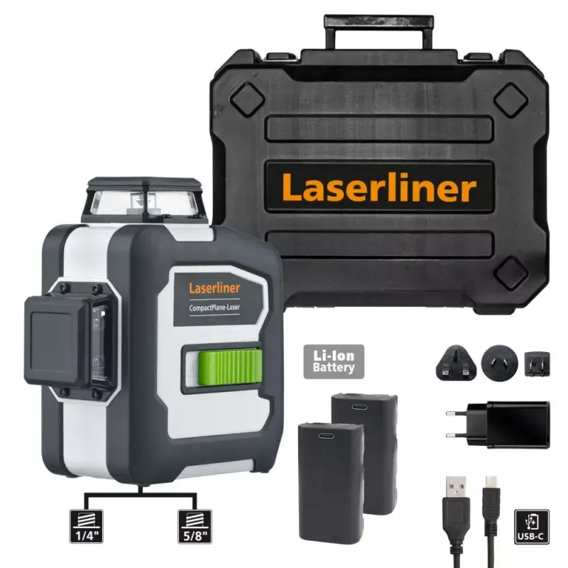 Laserliner CompactPlane 3G Pro krížový čiarový laser, 30 m (036.295A)