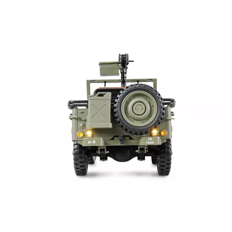 Amewi 22737 Jeep Willys MB Scale Crawler 4WD 1:14 RTR, zelený, 14+