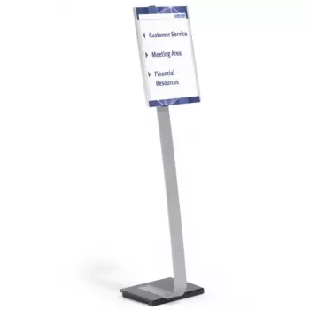 Informačný stojan Durable 481323 A3 akryl strieborný