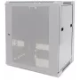 Intellinet 19-palcový sieťový rozvádzač - nástenná montáž (štandard), 9HE, hĺbka 600 mm, Sivá, Flatpack, max. 60 kg, použiteľný aj ako stolové alebo stojanové zariadenie, využiteľná hĺbka 410 mm, kovové a sklenené dvere, zadná stena, odnímateľné bočnice, diely na nástennú montáž (napr. skrutky/hmoždinky) nie sú súčasťou