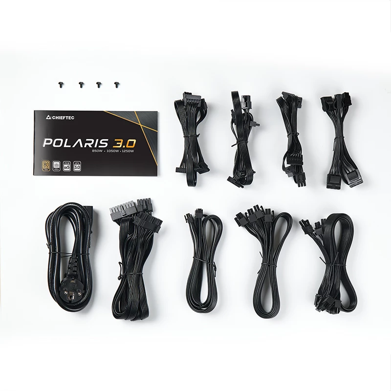Chieftec Polaris 3.0 1050W napájací zdroj 20+4 Pin ATX ATX čierny
