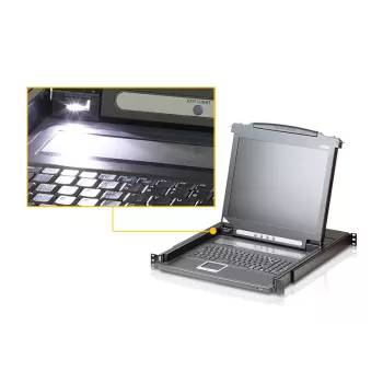 ATEN CL1000N KVM prepínač racková montáž čierna