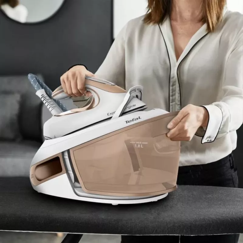Tefal Express Airglide SV8027 1,8 L Durilium Airglide žehliaca plocha hnedá, biela
