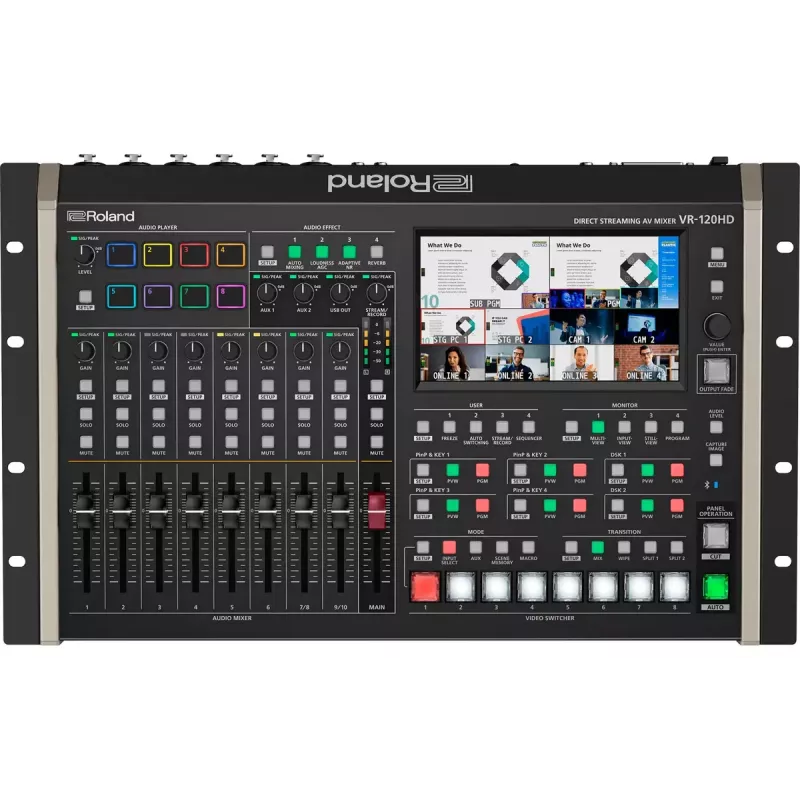 Audio mixér Roland VR-120HD 42 kanálov 24 bit 48 kHz čierny