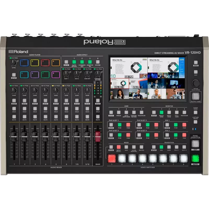 Audio mixér Roland VR-120HD 42 kanálov 24 bit 48 kHz čierny