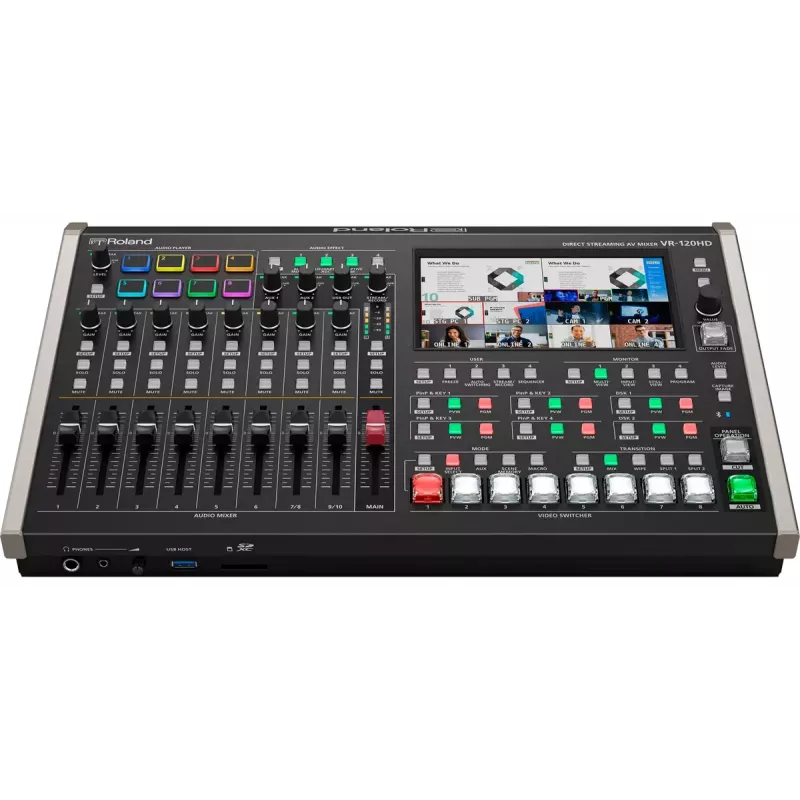 Audio mixér Roland VR-120HD 42 kanálov 24 bit 48 kHz čierny