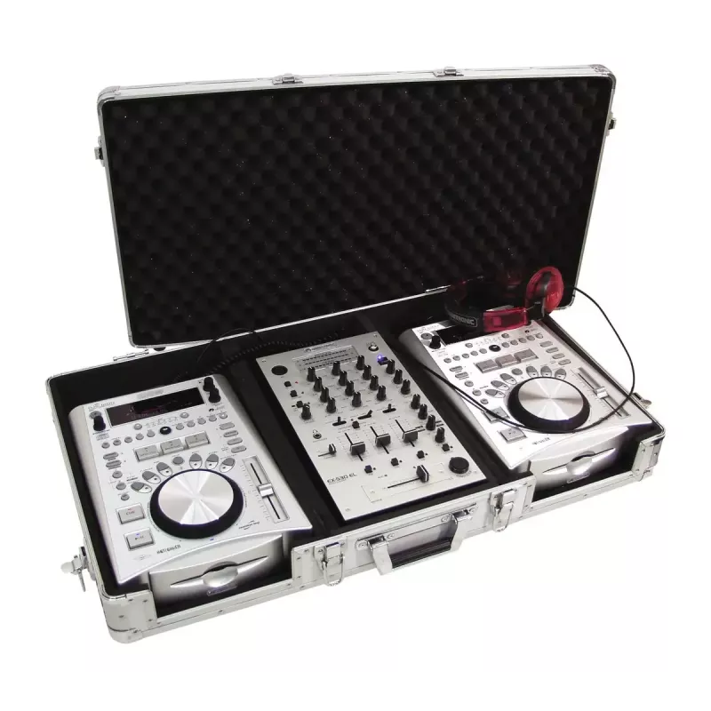 Flightcase Roadinger 30125340 preglejka strieborný 5,9 kg