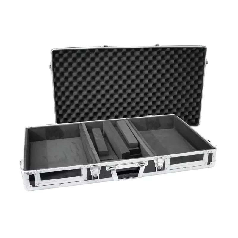 Hardcase Roadinger 30125342 pre DJ kontrolér preglejka čierny strieborný