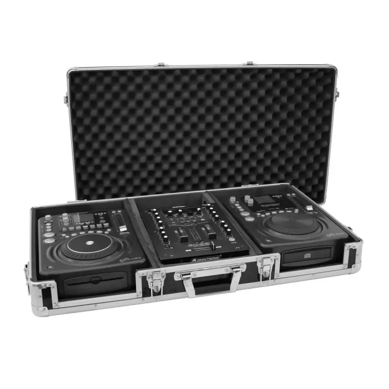 Hardcase Roadinger 30125342 pre DJ kontrolér preglejka čierny strieborný