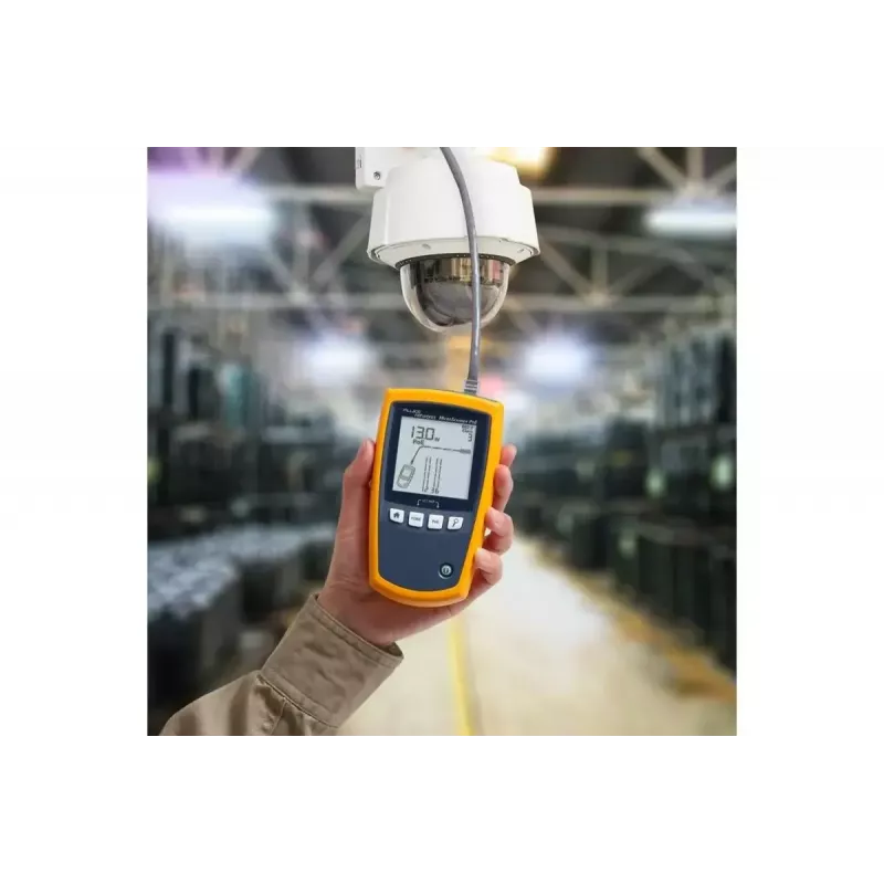 PoE tester Fluke MicroScanner PoE čierna modrá žltá RJ-45 RJ-11