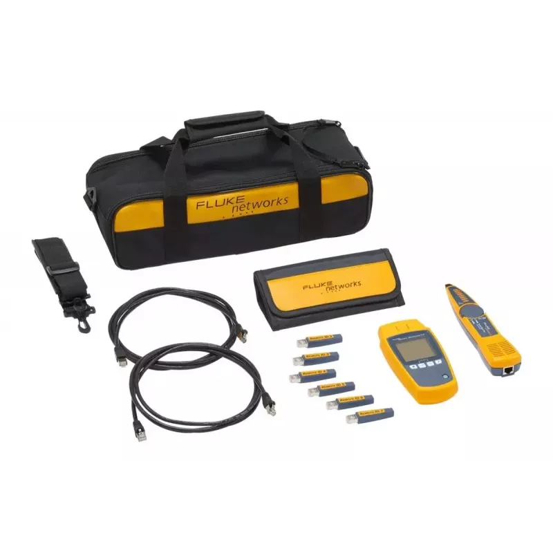 PoE tester Fluke MicroScanner PoE čierna modrá žltá RJ-45 RJ-11