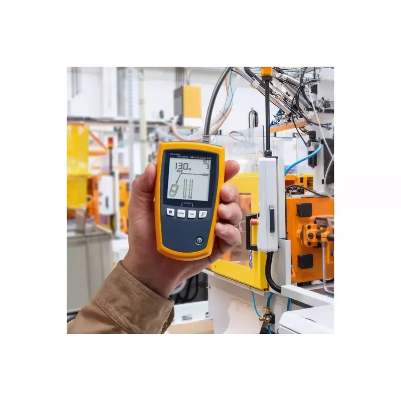 PoE tester Fluke MicroScanner PoE čierna modrá žltá RJ-45 RJ-11