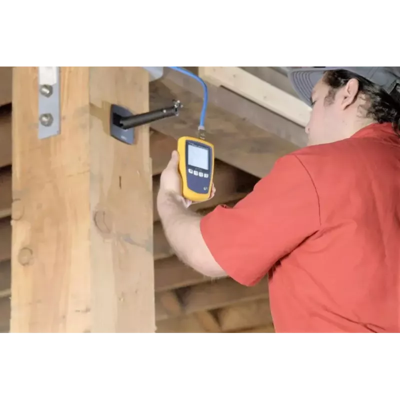 PoE tester Fluke MicroScanner PoE čierna modrá žltá RJ-45 RJ-11