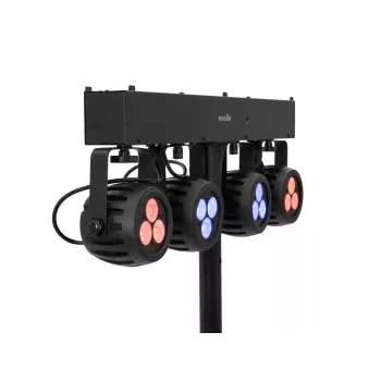 Koľajnicové svietidlo Eurolite 42109606 LED pre interiér okrúhle čierna