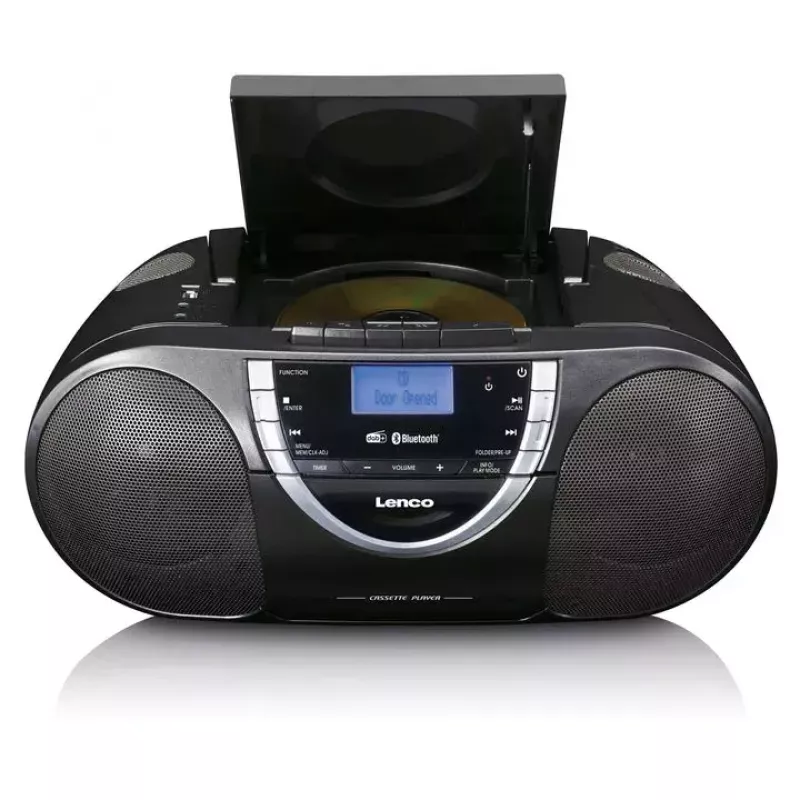 Osobný CD prehrávač Lenco SCD-600 čierny strieborný DAB+ FM PLL
