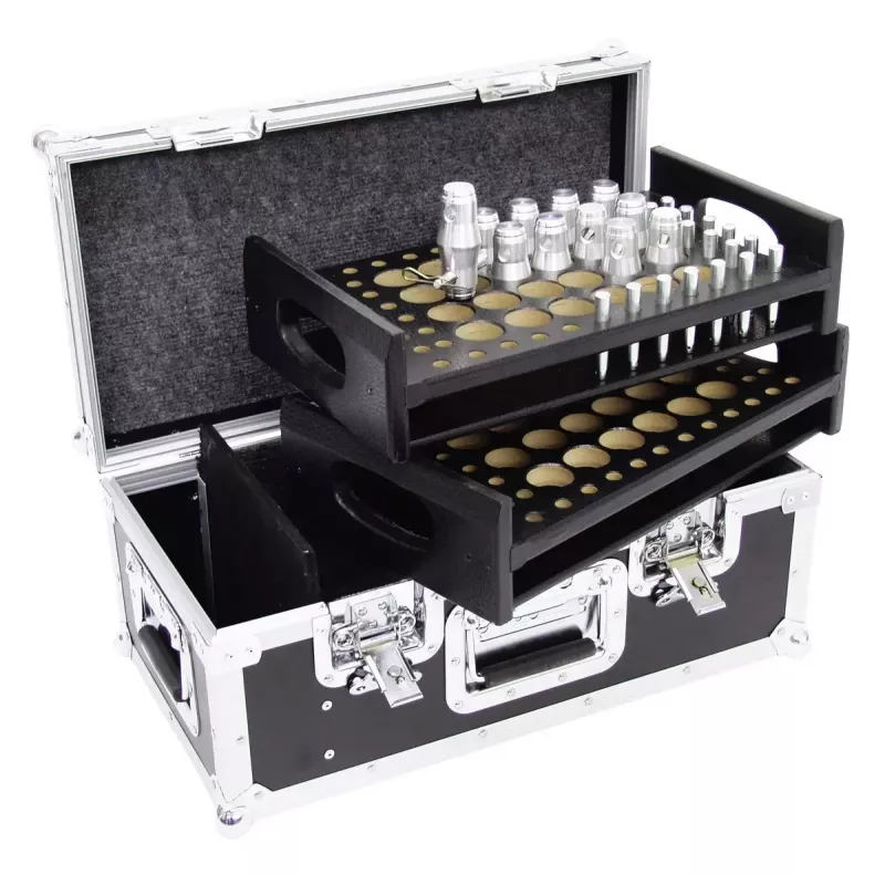 Flightcase Roadinger 30126500 preglejka čierna strieborná 8,8 kg