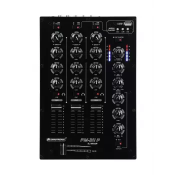 Audio mixpult Omnitronic 10006879 3 kanály 20 - 20000 Hz čierna