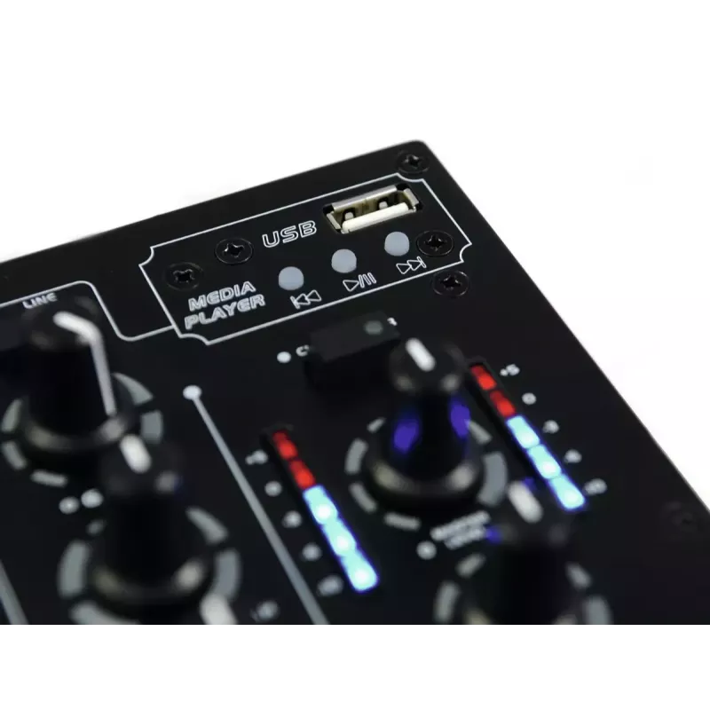 Audio mixpult Omnitronic 10006879 3 kanály 20 - 20000 Hz čierna