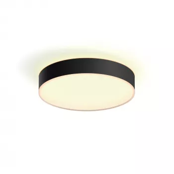 Philips Hue White ambience Enrave stredné stropné svietidlo, inteligentné stropné svietidlo, Bluetooth, čierna, LED, kov, nevyberateľné svetelné zdroje