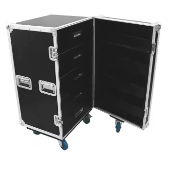 Flightcase Roadinger 30126428 preglejka čierna strieborná 59,4 kg