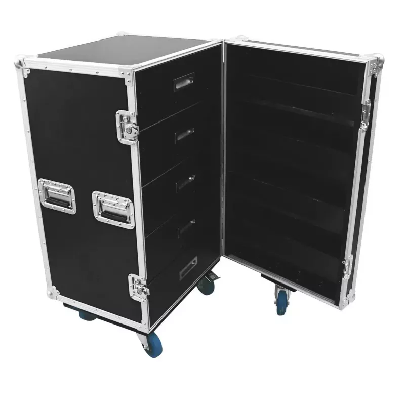 Flightcase Roadinger 30126428 preglejka čierna strieborná 59,4 kg