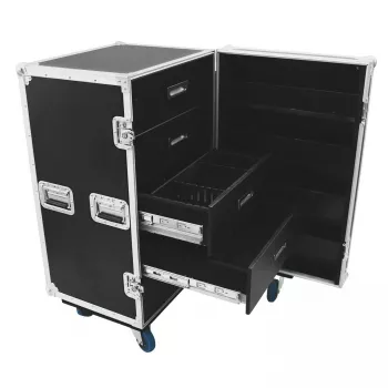 Flightcase Roadinger 30126428 preglejka čierna strieborná 59,4 kg