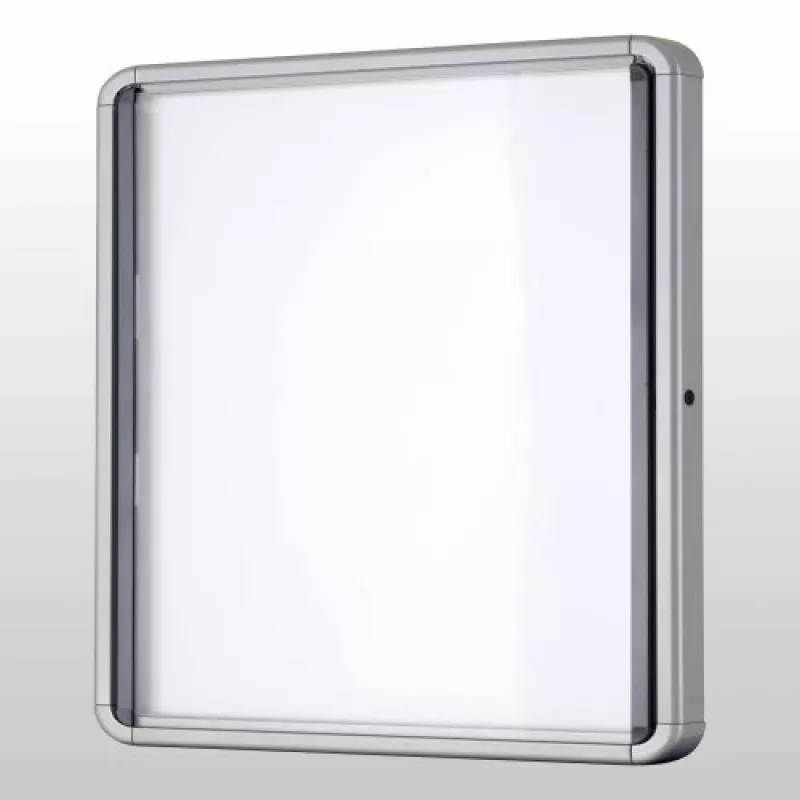 Nobo Premium Plus magnetická uzamykateľná informačná tabuľa s výklopnými dvierkami 8xA4