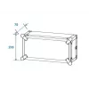 Hardcase Roadinger 30107204 hliník čierna strieborná 525x550x270mm