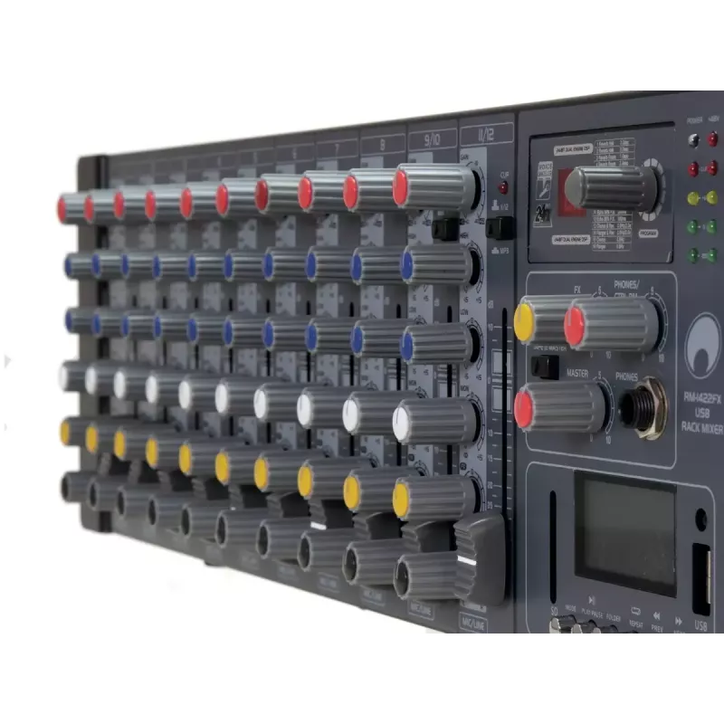 Mixážny pult Omnitronic RM-1422FX 12 kanálov 20 - 20000 Hz čierna