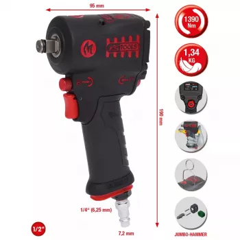 Akumulátorový rázový uťahovač KS Tools 515.1270