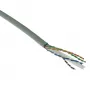 ACT Cat 6 F/UTP plné inštalačné kábel, PVC, CPR Euroclass ECA, 24AWG, sivá, 305 metrov