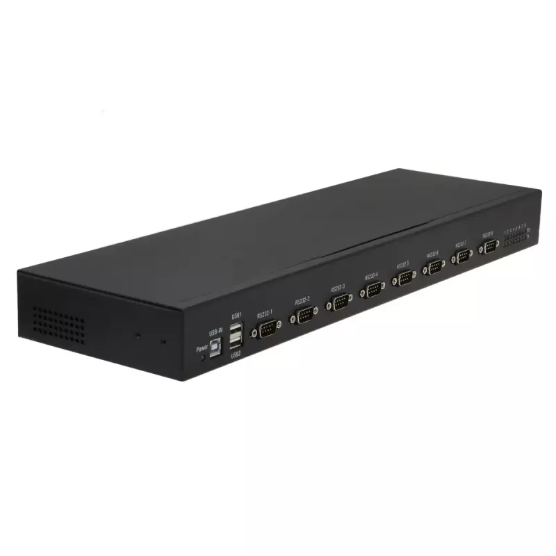 RealPower 284513 sériový prevodník/repeater/izolátor USB 2.0 RS-232 čierna
