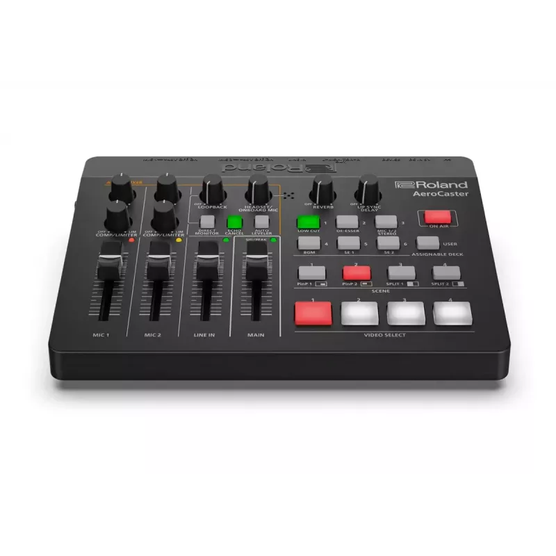 Audio rozhranie Roland AeroCaster čierna 24 bit 48 kHz Phantom Power 48 V