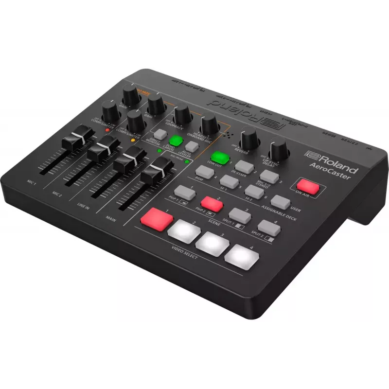 Audio rozhranie Roland AeroCaster čierna 24 bit 48 kHz Phantom Power 48 V