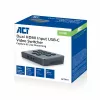 ACT Dual HDMI vstup USB-C video prepínač 60Hz sivá
