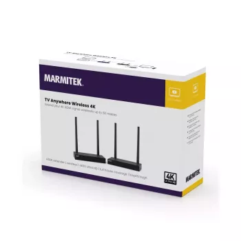 Bezdrôtový AV vysielač & prijímač Marmitek TV Anywhere 4K čierny