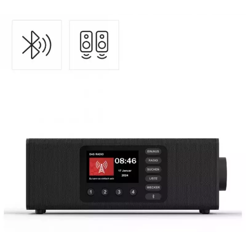 Prenosné rádio Hama DR2002BT digitálny tuner DAB DAB+ FM 10W