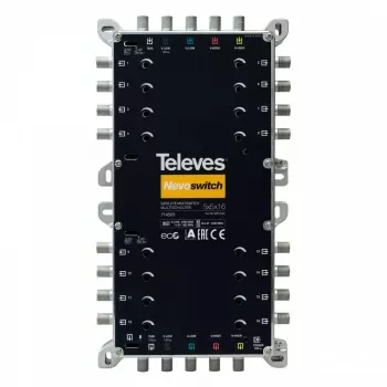 Satelitný multiswitch Televes 714505 5 vstupov 16 výstupov