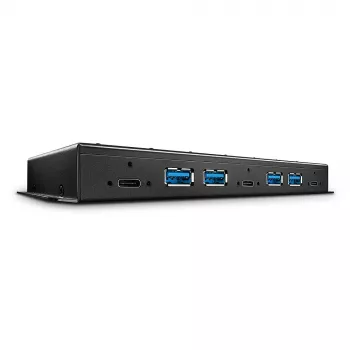 Lindy 7 port USB 3.2 Gen 2 kovový hub
