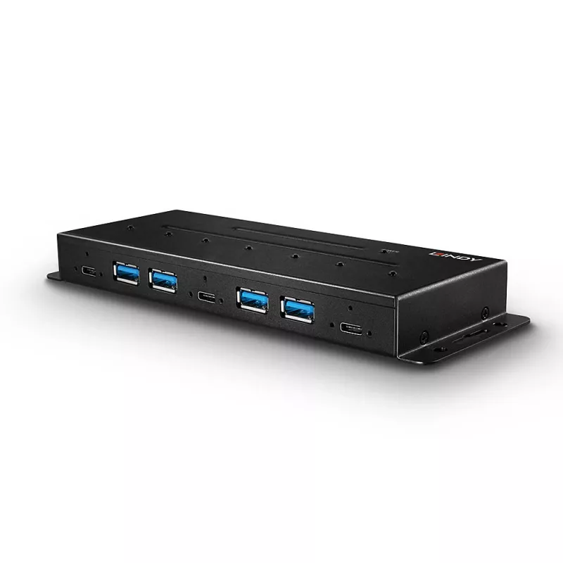 Lindy 7 port USB 3.2 Gen 2 kovový hub