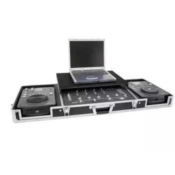 Flightcase Roadinger 3012534A preglejka čierna strieborná 10,6 kg