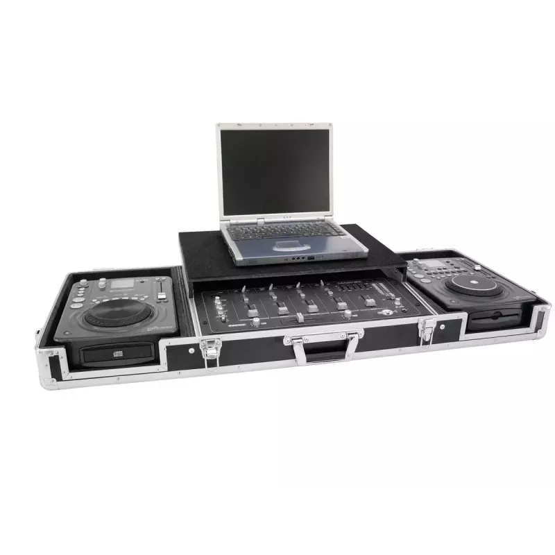 Flightcase Roadinger 3012534A preglejka čierna strieborná 10,6 kg